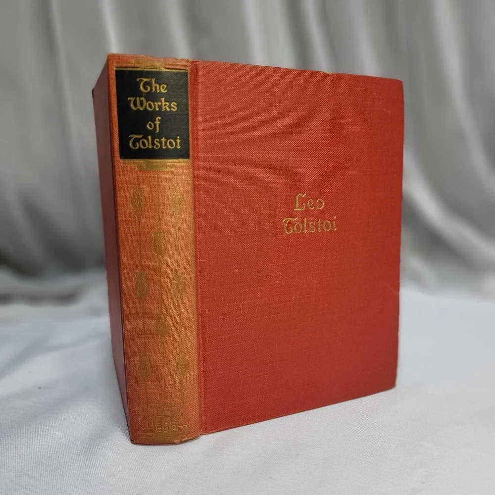 The Works of Leo Tolstoi 1928 Walter J Black Hardcover Red Cloth One Volume Ed